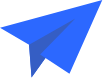 Blue paper airplane